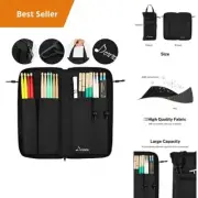 Drumsticks Bag Large Capacity 12 Pairs Drum Accessory Storage Waterproof 600D Ox