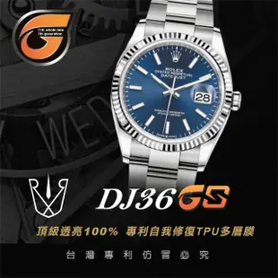 【RX-8】RX8-GS第7代保護膜 勞力士ROLEX-Datejust 含鏡面、外圈 手錶貼膜(Datejust)