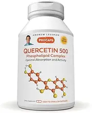 Andrew Lessman Quercetin 500-30 Capsules - 500 mg Unique Quercetin Phospholipid Complex, Highly Absorbable Formula to Support Healthy Heart, Circulatory and Immune Function. No Additives.