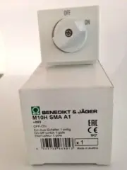 TELUX BENEDIKT & JAGER M10H SMA A1 1POLE OFF/ON ROTARY CAM SWITCH 20A RATING