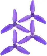 T2.5X2.5X3 3-Blade PC Propeller, for RC FPV Racing Freestyle 2.5inch Cinewhoop Ducted Drones RC Drone Propeller Blades(2Pairs Purple)