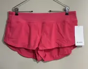 NWT Lululemon Size 12 Speed Up LR Short 2.5” *Lined LIPG Lipgloss Pink