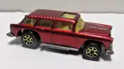 HOT WHEELS 1969 NOMAD RED BW GOLD RIMS/RARE PAINT&ROLLS 100% /DECAL/ON/DOOR/MINT