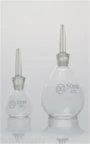 Lab glass Specific Gravity Bottle DETERMINATION Pycnometer 50ml new