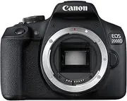 Canon EOS 2000D BK Body EU26 SLR Camera Body 24.1 MP CMOS 6000 x 4000 Pixels, Black - Digital Camera (24.1 MP, 6000 x 4000 Pixels, CMOS, Full HD, Black)