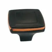 P3180-OBH Oil Rubbed Bronze 1 7/16" Square Cabinet Knob Pull Hickory Corinth