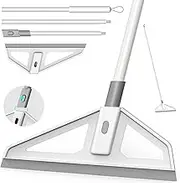 Magic Broom,Magic Scrub Broom, Broom Squeegee, Multifunction Magic Broom with Extension Iron Pipe Spraying Poles More Durable Water and Dust Remover Flex Silicone Broom Quick Drying