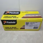 Paslode D Head Framing Nails Bright Steel, 30 Degrees 50 X 2.87 MM, QTY 1000