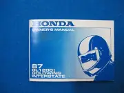 Honda 1987 GL1200I Gold Wing Interstate New Old Stock Factory Owners Manual F621