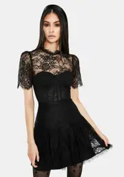 [ASTR THE LABEL] Leilani Lace Bustier Mini Dress