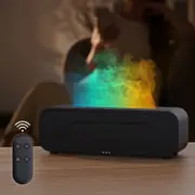 ACA 7 Colours Aromatherapy Diffuser LED Ultrasonic Air Humidifier Purifier Sound Rhythm Reactive Black