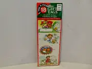 Paper Magic Group 18 Peel 'N Stick 9 Designs Christmas Gift Tags Mouse Animals