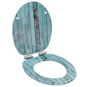 Wc Toilet Seat With Soft Close Lid Mdf Old Wood Design Toilet Seats