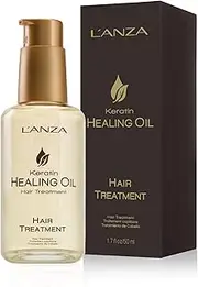 L'ANZA Keratin Healing Oil Treatment - Restores, Revives, and Nourishes Dry Damaged Hair & Scalp, With Restorative Phyto IV Complex, Protein, and UV Protection (50ml)
