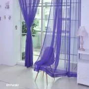 100*200cm Home Decor Candy Color Window Screens Living Room Bedroom Blackout Transparent Gauze Tulle Princess Style Drape Panel Sheer Scarf Divider...