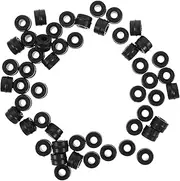 SOESFOUFU 50pcs Air Conditioner Rubber Air Compressor Hose Car Kit Car Parts Rubber Gasket Air Conditioning Seal Vehicle Replacement Supplies Ac Seal Kit Black