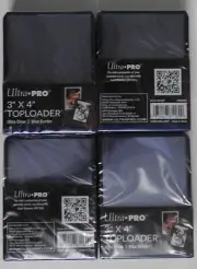 ULTRA PRO TOP LOADERS - 3 X 4 INCH BLUE BORDER(X100) - FREE UK P&P