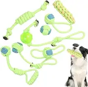Dog Chew Rope - Dog Rope Puppy Teether Pet Tug,Indoor Outdoor Exerciser, Safe Portable Chew Toys, Chewing Supplies for Park, Home Fun
