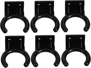 DRESSOOS 1 Set Wall Mounted Microphone Hanger Hook Durable Mic Holder for Secure Storage Strong Compatibility Configuration for Recording Live Streaming and Stage Use