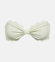 [Marysia] Marysia Antibes bandeau bikini top AU 14 green