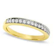 0.25 CT. T.W. Natural Diamond Stackable Band in Solid 14K Gold