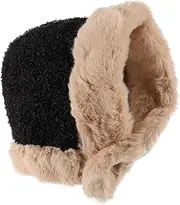 [Holibanna] Baotou Plush Hat Neckerchief Warm Hat Women Ear Protection Hats Warm Ski Hooded Scarf Women Hooded Scarf Hat Plush Hat with Neck Warmer Hat Scarf Two in One Hunting Hats Polyester