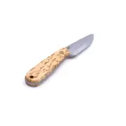 Brisa Necker Knife, Scandi Grind, Curly Birch