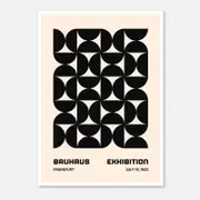 Galrie Bauhaus 1923 Exhibition Poster -Stunning Geometric Abstract Art Modern Print Decor, Poster Only, 70 x 100cm (28 x 40inch)