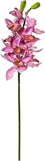 Nearly Natural 2274-S6-MA 30” Cymbidium Orchid Artificial (Set of 6) Silk Flowers, Mauve