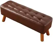 Change Shoe Bench, Bed End Stool Sofa Stool PU Leather Seat Cover, Built-in Density Sponge, Long Stool for Shoe Store/Clothing Store/Bedroom
