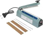 Impulse Heat Sealer 8 Inch, 300W Manual Vacuum Sealer, Food Sealer Machine for Food Storage, Adjustable 8 Degree Temperature, Automatic Shut-Off Function