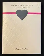 Victorias Secret Lasting Luxuries Control Top Sheer Pantyhose Jet Black Medium