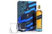 Johnnie Walker Blue Label Scotch Whisky & 2 Glasses Gift Pack 700ml
