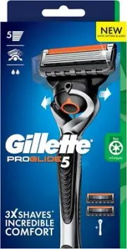 Gillette Fusion Proglide Razor Handle + 2 Blade Rf-Au