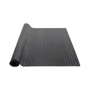 Diamond-Plate Rubber Flooring Roll, 3 mm x 4 ft x 8 ft Garage Floor Mat, SBR Rubber Garage Flooring Roll, Easy to Clean, Diamond Plate Rubber Mat for Under Cars, Garage Industry Gym,