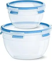 Emsa Clip Close N1011600 2.6L Round Box 1.1 + 2.6L Blue