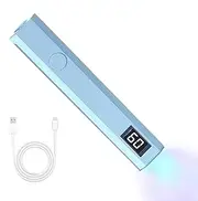 UV Pen Light for Nails | LED Display Small Light Pen for Nails | 2 Timers Handheld Glue Dryer, Professional Cordless Lamp for Women