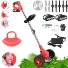 Cordless Grass Trimmer +2x 3.0Ah Battery Lawn Grass Cutter Blade Whipper Snipper