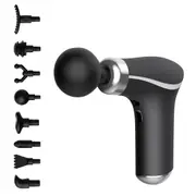 FitSmart Hyper Pro Mini FS-250 Vibration Massage Device 3 Levels 8 Heads Black