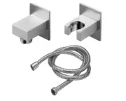 California Faucets Aliso Hand Shower Kit with Wall Supply Elbow - 9125-72-SN