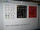 Chevy Displacement and Bow Tie Emblem Variety 1:18
