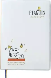 Sanrio 457493 B6 Diary Block Type Peanuts 2025 Planner From Japan