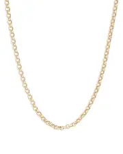 Adina Reyter 14K Yellow Gold Round Cable Link Chain Necklace, 17-18