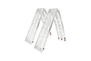 2 x Aluminium ATV Loading Ramp Foldable - Silver