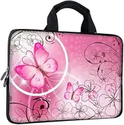 AORTDES Laptop Case 11 11.6 12 12.1 12.5 Inch Sleeve for Chromebook, Notebook, Ultrabook, Tablet Case, PC Google, Acer, HP, DELL, Asus Lenovo, Pink, pink