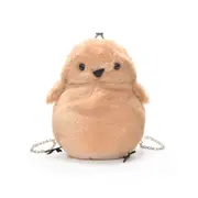 Nevenka Women Cute Chick Plush Crossbody Bag Chic Small Cell Phone Wallet For Girls-Brown