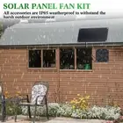 3W Portable Solar Fan for Greenhouses and RVs Easy to Use with 10W Solar Panel