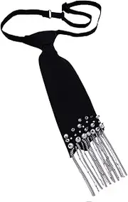 HOHOKANG Stylish School Girl Necktie Kids Tassels Pre-tied Tie Uniform Accessories Fashionable Girls' Necktie Preepy Look, Style 5