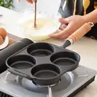 4-Cup Egg Frying Pan Pancake Pans Crepe Pan for Gas Stove & Induction Cookware