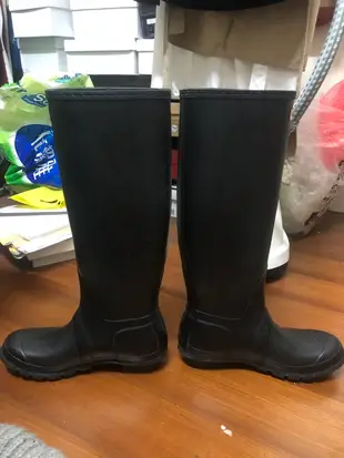 轉賣 歐美 好萊塢 雨鞋 雨靴 切爾斯 正品 專櫃 hunter boots 針織 襪套 ig 基本款 厚底 霧面 高筒